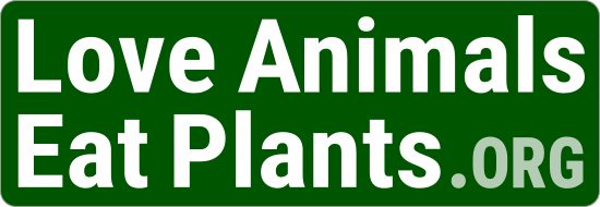 free love animals eat plants sticker